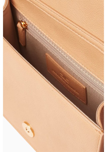 Elısabetta Franchı Altın Zincir Detaylı, Lüks Faux Deri Flap Omuz Çantası fırsatları