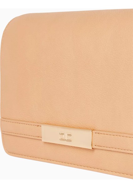 Elısabetta Franchı Altın Zincir Detaylı, Lüks Faux Deri Flap Omuz Çantası indirimleri