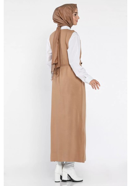 Gül Figürlü Triko Elbise Gömlek Tesettür Ikili Takım P-00018381 fırsatları