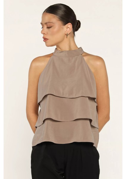 Sıfır Kol Kat Kat Kadın Bluz P-00018037 fiyatları