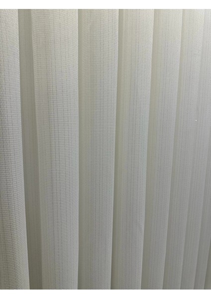 Nivemeshome Meva Altın Çizgili 1/2,5 Sık Pileli Tül Perde Apm fiyatları