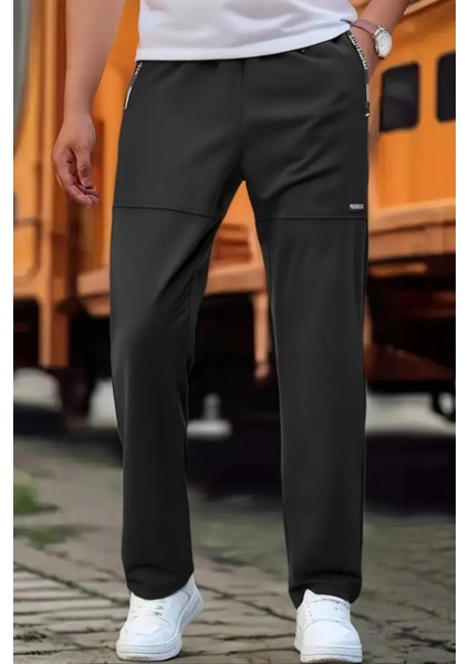 Progress Fermuar Detaylı Erkek Running Koşu Egzersiz Spor Salonu Eşofman Altı