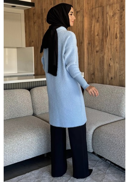 Gold Düğmeli Tesettür Yumoş Triko Hırka P-00018377 fırsatları