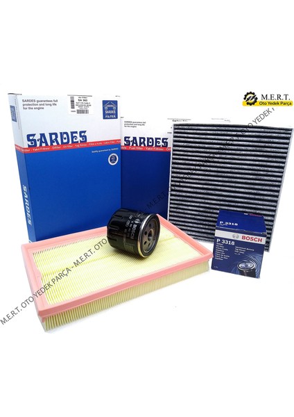 Seat Ibiza 1.4 16V Filtre Bakım Seti (2002-2009) (485909546)