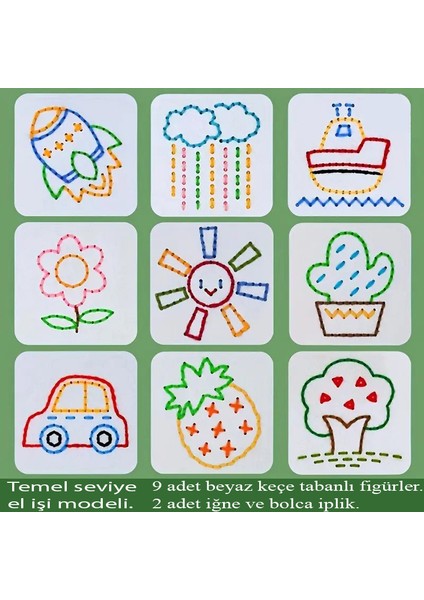 9'lu Sevimli Figürlü El Işi Seti Çocuklar Için Zeka,hayal Gücü ve El Becerileri Geliştiricisi indirimleri