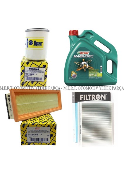 Fiat Doblo 1.4 Benzinli Yağ Bakım Filtre Seti (2005-2010)