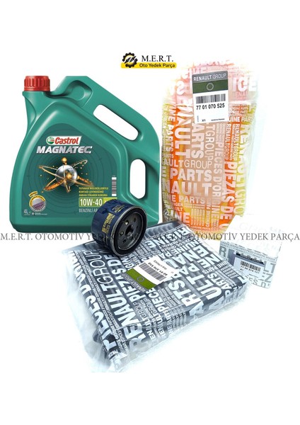 Dacia Sandero 1.4 Benzinli Filtre Bakım Seti + Magnatec 10W40
