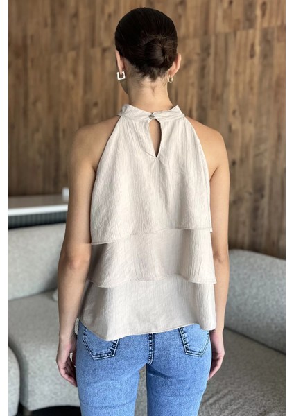 Kadın Sıfır Kol Kat Kat Bluz P-00018036 modelleri