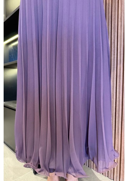 Pileli Şifon Tesettür Etek P-00018003 modelleri