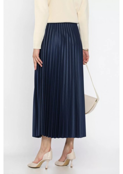 Bel Lastikli Pileli Tesettür Etek P-00018001 modelleri