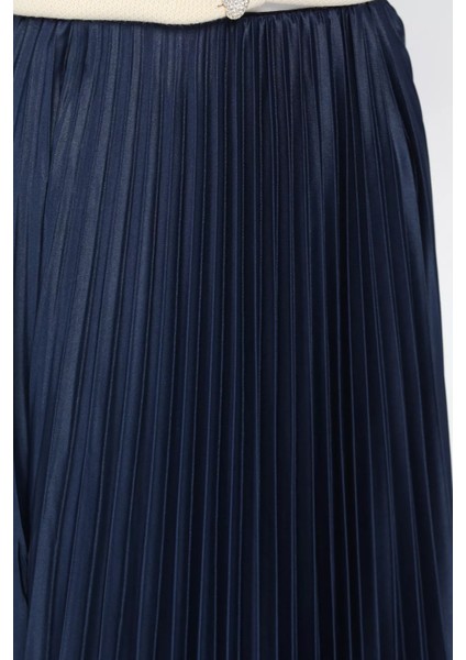 Bel Lastikli Pileli Tesettür Etek P-00018001 fırsatları