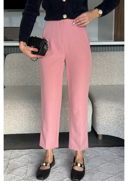 Bel Çimalı Kumaş Pantolon P-00018028