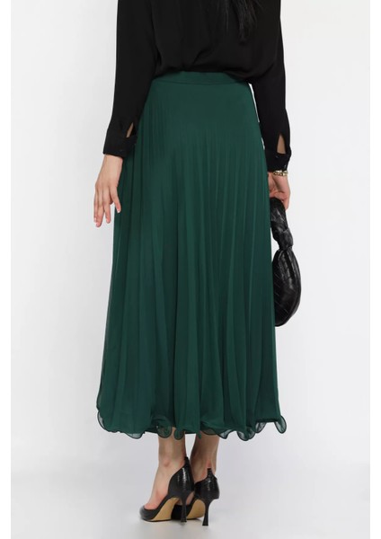 Pileli Şifon Tesettür Etek P-00018003 fırsatları