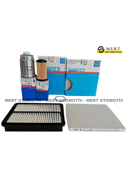 Kia Cerato 1.5 Dizel Filtre Bakım Seti (2004-2007) (495407790)