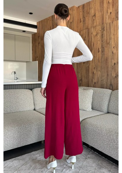Kadın Bel Lastikli Bol Kesim Pantolon P-00018020 modelleri