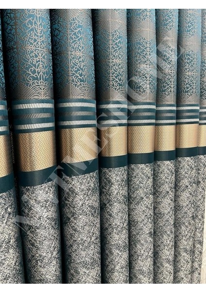 Nivemeshome Monza V-22003 Lagün Klasik 1/3 Sık Pileli Fon Perde Apm