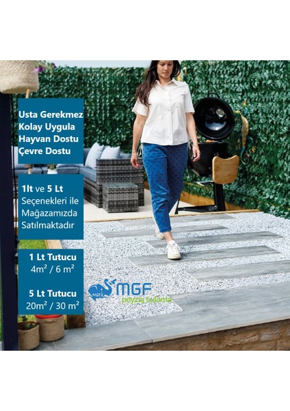 Mgf 5 Litre. Taş, Çakıl, Kabuk Bağlayıcı Sabitleyici Yapıştırıcı Taş Reçinesi modelleri