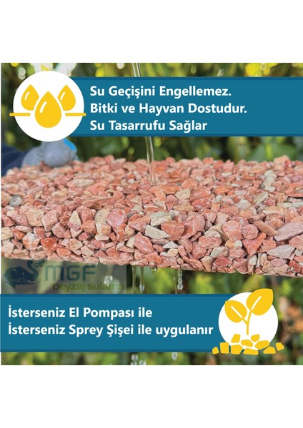 Mgf 5 Litre. Taş, Çakıl, Kabuk Bağlayıcı Sabitleyici Yapıştırıcı Taş Reçinesi fırsatları