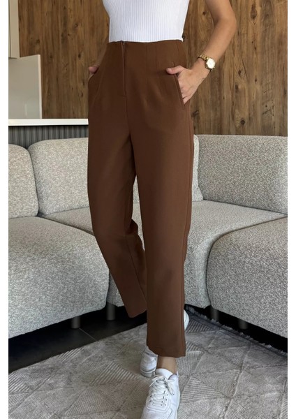 Kadın Bel Çimalı Kumaş Pantolon P-00018026 fiyatları