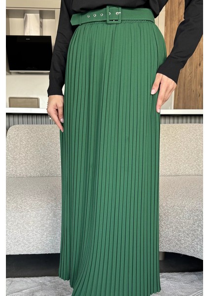 Kemerli Pileli Tesettür Etek (S,m,l,xl Uyumludur) P-00018021 fiyatları