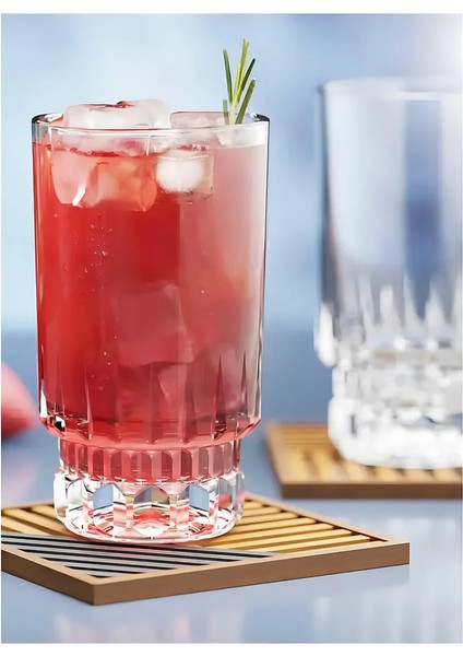 6 Lı Kristal Cam Kahve Yanı Su Bardağı Bardak Kupa 160ML