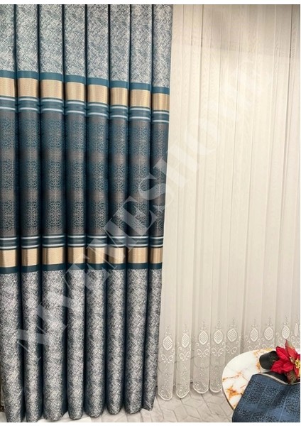 Nivemeshome Monza V-22003 Lagün Klasik 1/3 Sık Pileli Fon Perde Apm modelleri