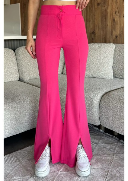 Paça Yırtmaçlı Palazzo Slim Fit Kumaş Pantolon P-00018030 fiyatları