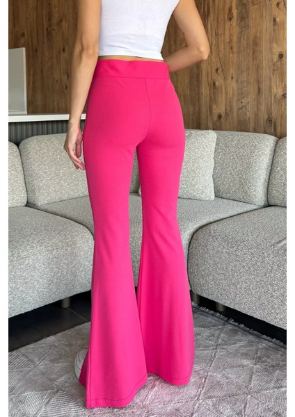 Paça Yırtmaçlı Palazzo Slim Fit Kumaş Pantolon P-00018030 modelleri