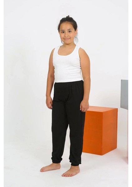 Moda Kız Çocuk Sıfır Kol Beyaz Penye Pijama Takım indirimleri