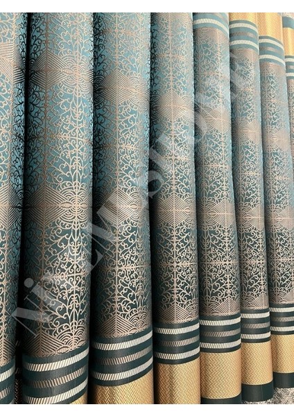 Nivemeshome Monza V-22003 Lagün Klasik 1/3 Sık Pileli Fon Perde Apm