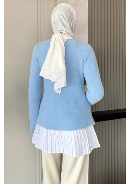 Inci ve Taş Işlemeli Garnili Yumoş Tesettür Triko Kazak (S-M-L Beden Uyumludur.) P-00018071 fırsatları