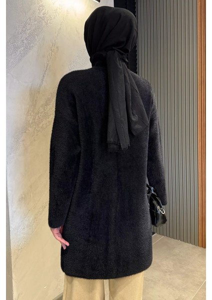 Çift Cepli Taşlı Düğmeli Tesettür Yumoş Triko Ceket (S-M-L-Xl Beden Uyumludur.) P-00018073 fırsatları