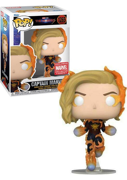 Pop! The Marvels #1265 Captain Marvel (Flames) - Collector Corps
