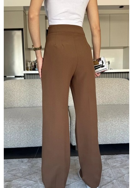 Kadın Bol Paça Kumaş Pantolon P-00018009 modelleri