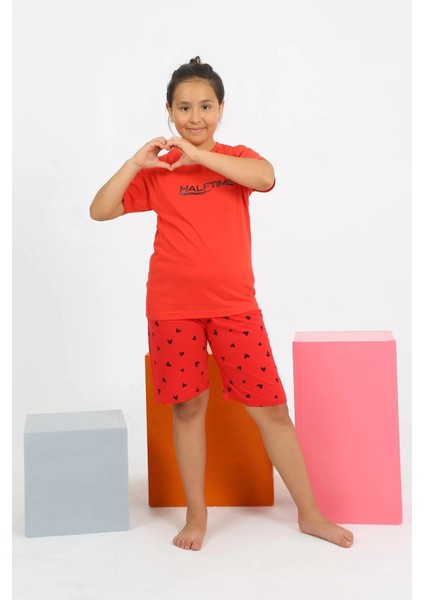 Moda Kız Çocuk Şortlu Kısa Kol Penye Pijama Takım fiyatları
