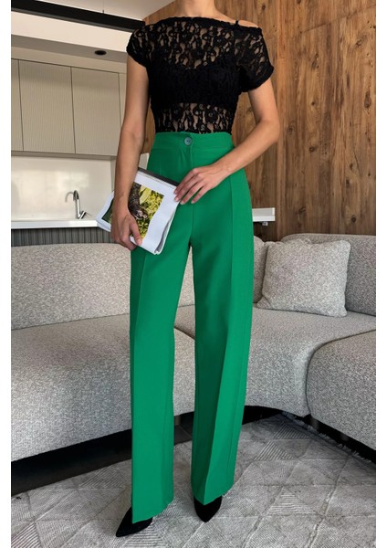 Kadın Bol Paça Kumaş Pantolon P-00018009 fiyatları