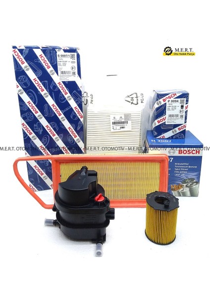 Peugeot 207 1.4 Hdi Filtre Bakım Seti (2006-2010)