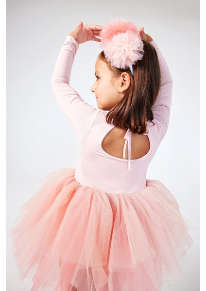 Pudra Tütü Etekli Kız Çocuk Balerin Elbise - Miranda