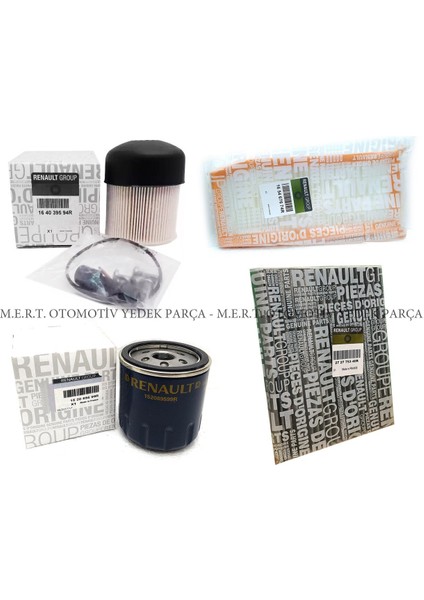 Dacia Lodgy 1.5 Dci Dizel Filtre Bakım Seti (2012-2018)