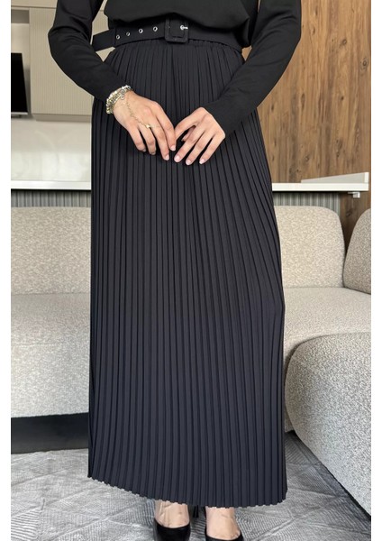 Kemerli Pileli Tesettür Etek (S,m,l,xl Uyumludur) P-00018021 fiyatları