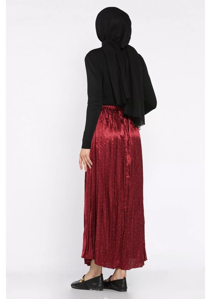 Bel Lastikli Taşlı Tesettür Etek P-00017999 modelleri