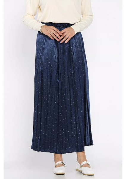 Bel Lastikli Taşlı Tesettür Etek P-00017999