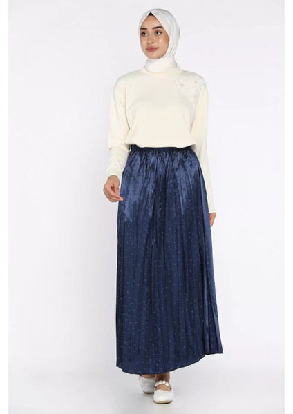Bel Lastikli Taşlı Tesettür Etek P-00017999 fiyatları