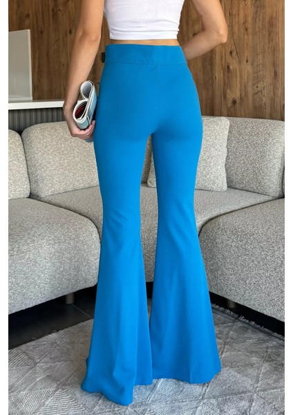 Paça Yırtmaçlı Palazzo Slim Fit Kumaş Pantolon P-00018030 modelleri