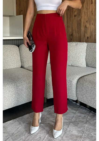 Bel Çimalı Kumaş Pantolon P-00018028