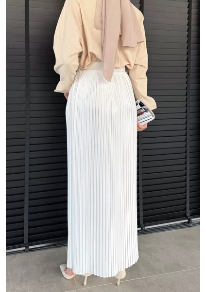 Kemerli Pileli Tesettür Etek (S,m,l,xl Uyumludur) P-00018021 fırsatları