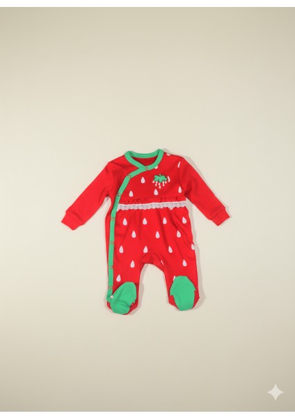 Çilek Desenli 6’li Bebek Seti – %100 Pamuk, Yenidoğan Hastane Çıkışı fiyatları