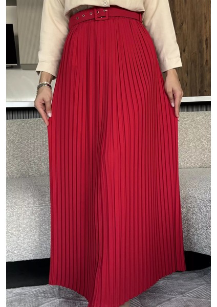 Kemerli Pileli Tesettür Etek (S,m,l,xl Uyumludur) P-00018021 fiyatları