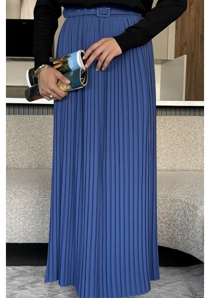 Kemerli Pileli Tesettür Etek (S,m,l,xl Uyumludur) P-00018021 fiyatları