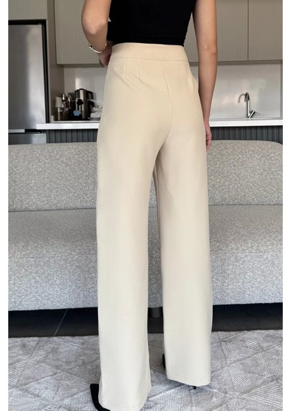 Kadın Bol Paça Kumaş Pantolon P-00018009 modelleri